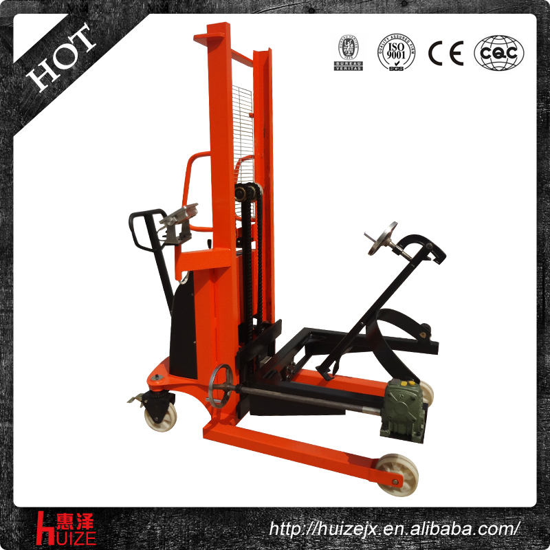 半電動稱重油桶車（夾鐵桶，手搖翻轉(zhuǎn)倒料）
